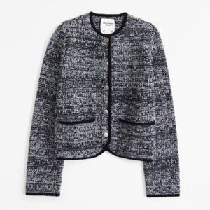 Abercrombie Black & White Tweed Jacket